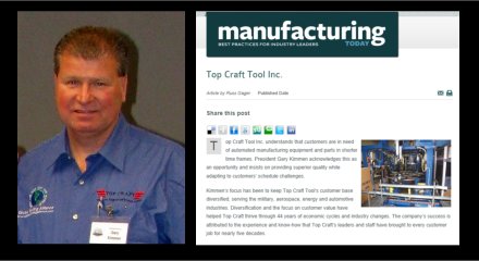 Gary Kimmen interview in Manufacturing Today 2012